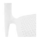 Rakásolható szék, fehér, FEDRA NEW