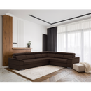 Ülőgarnitúra, szövet csoki, SEGORIA LUX