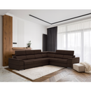 Ülőgarnitúra, szövet csoki, SEGORIA LUX