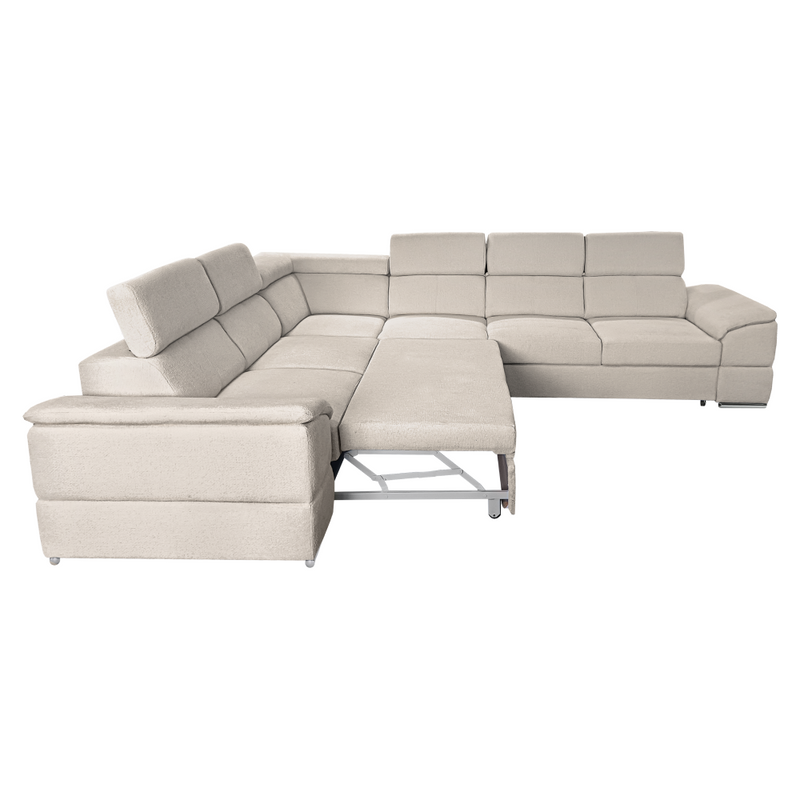 Ülőgarnitúra, bézs Majestic szövet, SEGORIA LUX