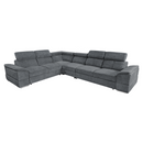 Ülőgarnitúra, sötétszürke Sereno szövet, SEGORIA LUX