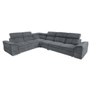 Ülőgarnitúra, sötétszürke Sereno szövet, SEGORIA LUX