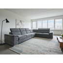 Ülőgarnitúra, sötétszürke Sereno szövet, SEGORIA LUX