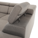 Ülőgarnitúra, szükésbarna Taupe, balos kivitel, SEGORIA ROH U