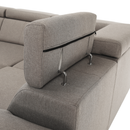 Ülőgarnitúra, szükésbarna Taupe, balos kivitel, SEGORIA ROH U