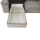 Ülőgarnitúra, szükésbarna Taupe, balos kivitel, SEGORIA ROH U