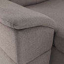 Ülőgarnitúra, szükésbarna Taupe, balos kivitel, SEGORIA ROH U