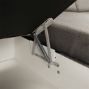 Ülőgarnitúra, szükésbarna Taupe, balos kivitel, SEGORIA ROH U