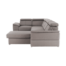 Ülőgarnitúra, szürkésbarna Taupe, jobbos kivitelezés, SEGORIA ROH U