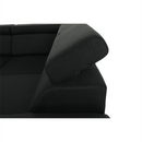 Ülőgarnitúra, sötétszürke, balos kivitel, SEGORIA ROH U