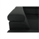 Ülőgarnitúra, sötétszürke, jobbos kivitel, SEGORIA ROH U