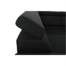 Ülőgarnitúra, sötétszürke, jobbos kivitel, SEGORIA ROH U