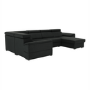 Ülőgarnitúra, sötétszürke, jobbos kivitel, SEGORIA ROH U