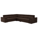 Ülőgarnitúra, szövet csoki, SEGORIA LUX