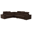 Ülőgarnitúra, szövet csoki, SEGORIA LUX