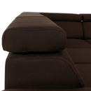 Ülőgarnitúra, szövet csoki, SEGORIA LUX