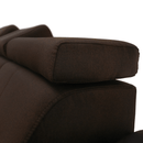 Ülőgarnitúra, szövet csoki, SEGORIA LUX