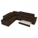 Ülőgarnitúra, szövet csoki, SEGORIA LUX