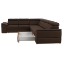 Ülőgarnitúra, szövet csoki, SEGORIA LUX