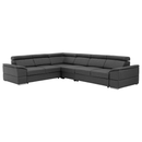 Sarok ülőgarnitúra, szürke, SEGORIA LUX