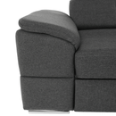 Sarok ülőgarnitúra, szürke, SEGORIA LUX