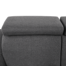 Sarok ülőgarnitúra, szürke, SEGORIA LUX