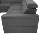 Sarok ülőgarnitúra, szürke, SEGORIA LUX