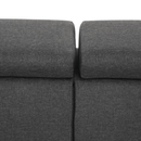 Sarok ülőgarnitúra, szürke, SEGORIA LUX