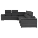 Sarok ülőgarnitúra, szürke, SEGORIA LUX