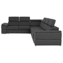 Sarok ülőgarnitúra, szürke, SEGORIA LUX