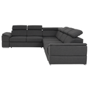 Sarok ülőgarnitúra, szürke, SEGORIA LUX