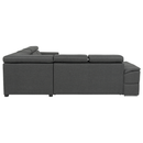 Sarok ülőgarnitúra, szürke, SEGORIA LUX