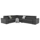 Sarok ülőgarnitúra, szürke, SEGORIA LUX