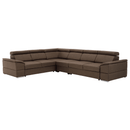 Ülőgarnitúra, szövet szürke-barna Taupe, SEGORIA LUX