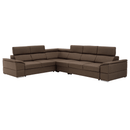 Ülőgarnitúra, szövet szürke-barna Taupe, SEGORIA LUX