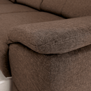 Ülőgarnitúra, szövet szürke-barna Taupe, SEGORIA LUX