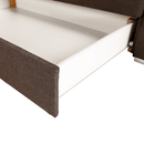 Ülőgarnitúra, szövet szürke-barna Taupe, SEGORIA LUX