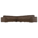 Ülőgarnitúra, szövet szürke-barna Taupe, SEGORIA LUX