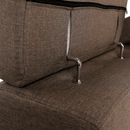 Ülőgarnitúra, szövet szürke-barna Taupe, SEGORIA LUX