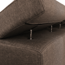 Ülőgarnitúra, szövet szürke-barna Taupe, SEGORIA LUX