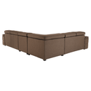 Ülőgarnitúra, szövet szürke-barna Taupe, SEGORIA LUX