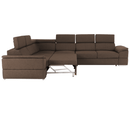 Ülőgarnitúra, szövet szürke-barna Taupe, SEGORIA LUX