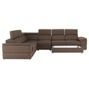 Ülőgarnitúra, szövet szürke-barna Taupe, SEGORIA LUX