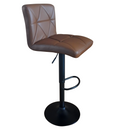 Bárszék, ekobőr barna/fekete, SELEST