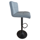 Bárszék, ekobőr szürke/fekete, SELEST