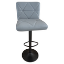 Bárszék, ekobőr szürke/fekete, SELEST