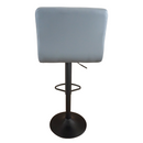 Bárszék, ekobőr szürke/fekete, SELEST