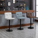 Bárszék, ekobőr barna/fekete, SELEST