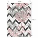 Szőnyeg, sokszínű, leveles minta, 100x150, SELIM