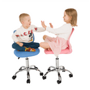 Forgószék, kék/króm, SELVA